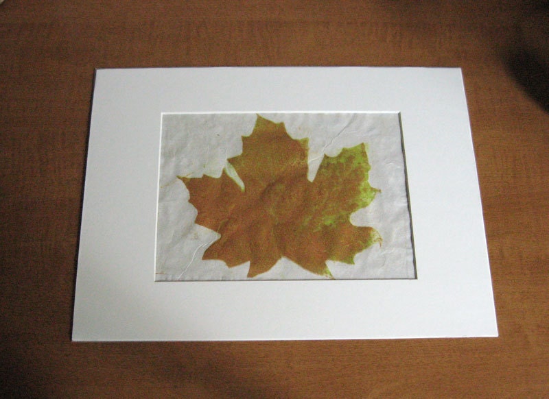 Fall Leaf  Paper Lithographic print