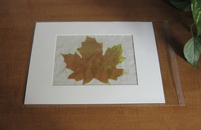 Fall Leaf  Paper Lithographic print
