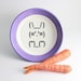 Lilac Bunny Rabbit - Pastel Purple Bowl with Ascii Computer Punctuation Bunny