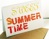 Sweet Summertime -- Card & Envelope Set