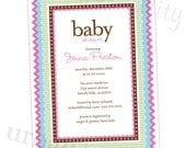 Printable File- Coco Dot Baby Shower Invite