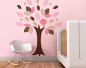 Leafy Tree Children Wall Decal - Wall Art Sticker for Nursery or Kids Room