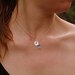 PERSONALIZED Valentines For Her. Custom  Silver Initial Charm Necklace, BRIDAL PARTY gifts,  Mothers Day Inspirational Quotes