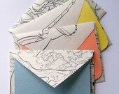 SALE Coloring Pages Stationery - Set of 4 - Multi Colors SALE