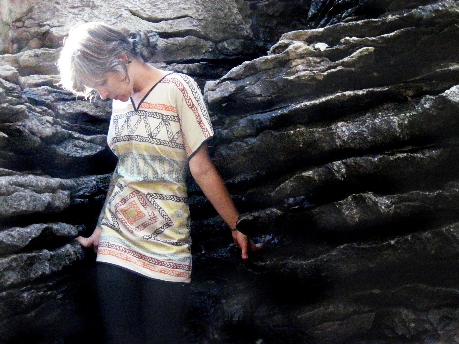 FIRE FOR LUNA wrap poncho blanket style dress   organic eco friendly