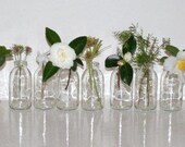SPRING WEDDING DECOR.Eleven upcycled flower vases bottles.Great for weddings.Spring Celebrations.