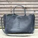 Vintage look waxed leather bag/weekend bag  in black,with leather shoulderstrap COLLECTION UNISEX