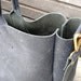Vintage look waxed leather bag/weekend bag  in black,with leather shoulderstrap COLLECTION UNISEX