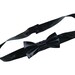 Black Patent Leather Bow Sash Belt Wedding Dress Sash Belt sz 27 28 waist