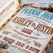 Vintage Western Wedding Invitation Set / Vaudeville / Parchment