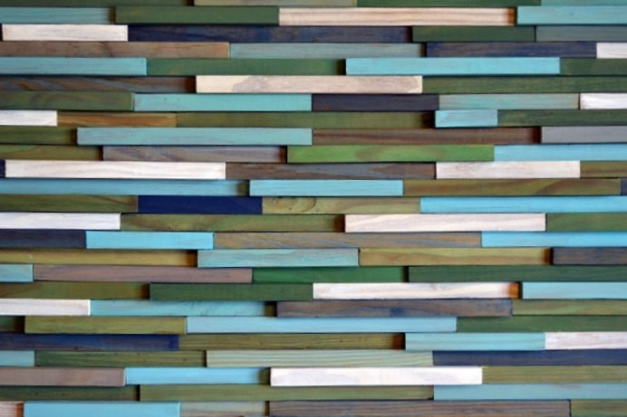 Wall Sculpture -Reclaimed Wood Sculpture Wall Installation Art -