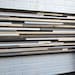 Wood Sculpture Queen Headboard - Horizontal Lines