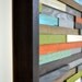 Wooden Art Wall Sculpture - Skinny Rectangles - Reclaimed wood - Abstract Sculpture