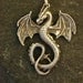 Sterling Silver Large Celtic Dragon Pendant on Sterling Silver Chain.