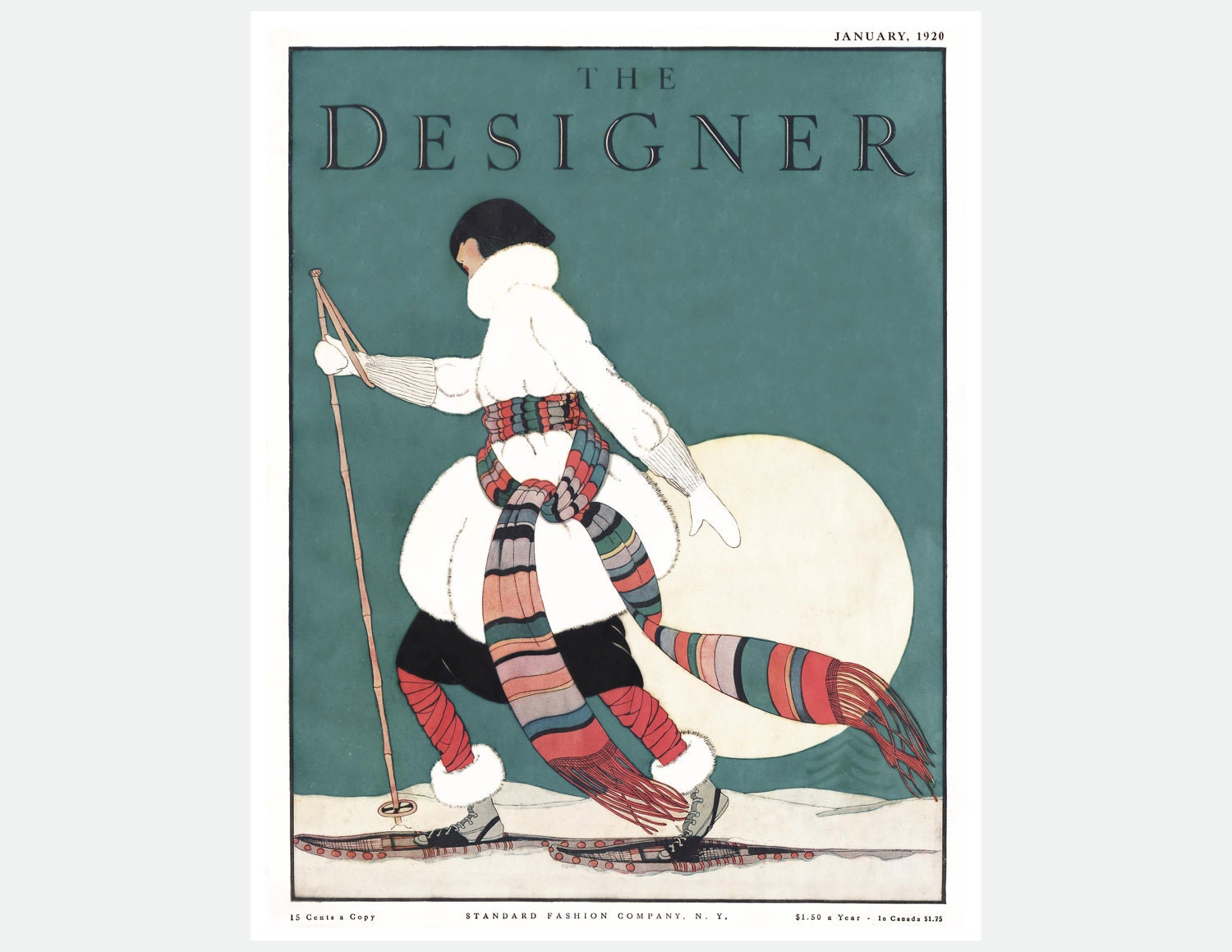 Vintage Poster - 1920 Magazine "The Designer" - 11 x 14 Print