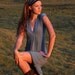 Women's Dress - Cap Sleeve - Bridesmaid Dress - Cross-Over Front - Organic Clothing - Eco Friendly