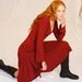 Red Wrap Dress for Women - Organic Cotton Soy Jersey - Eco Friendly - Organic Clothing