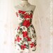 Summer Queen - Cocktail Prom Beach Party Night Dress Hippie Hibiscus flowers Print Spring And Summer Inspired