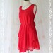 A Party - Cocktail Wedding Prom Party Dinner Night Bridesmaid Dress Gorgeous Burgundy Lace Deep Back Bow Tie Sexy Glamorous Mod Lady Style