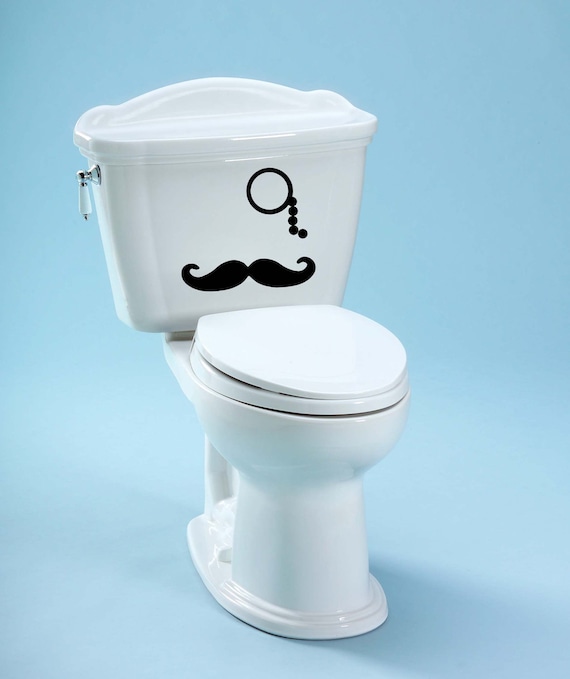 Toilet Decal Mustache Decal Unique Bathroom Toilet Decal Mustache Decoration