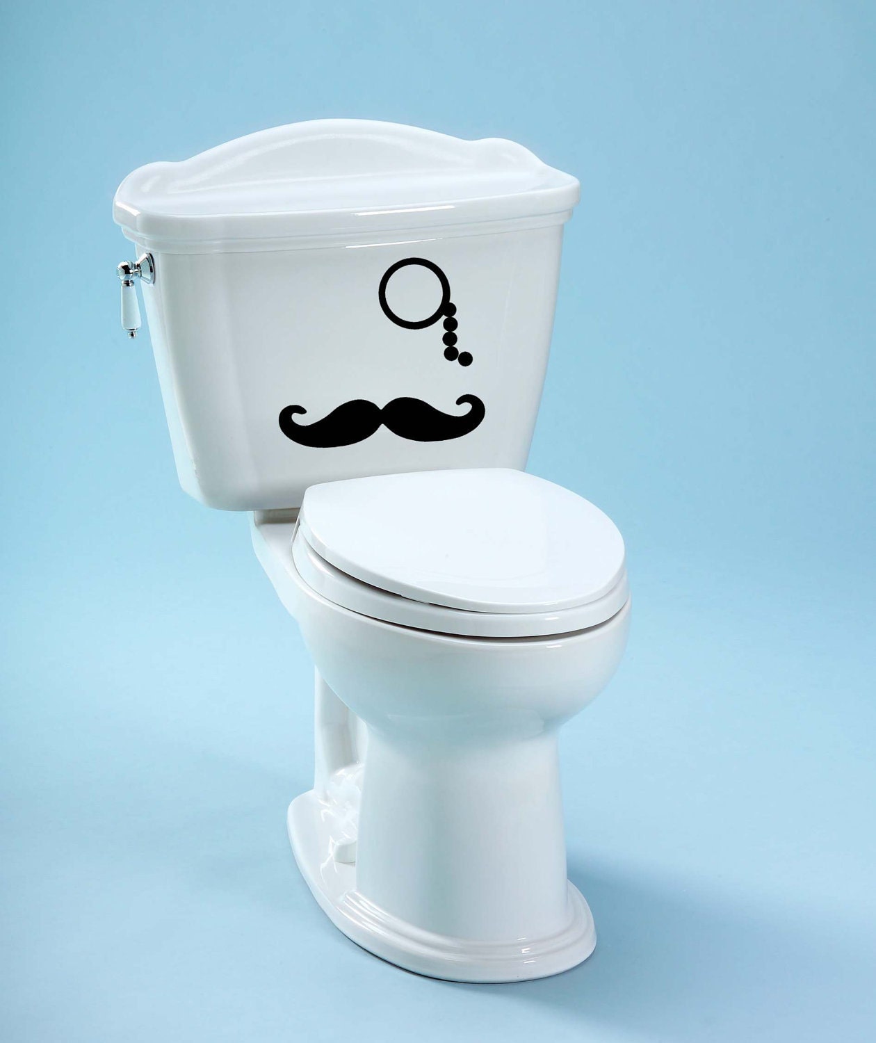 Toilet Decal Mustache Decal Unique Bathroom Toilet Decal Mustache Decoration