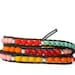 Sundance 3... GOOD LUCK ELEPHANT leather wrap bracelet