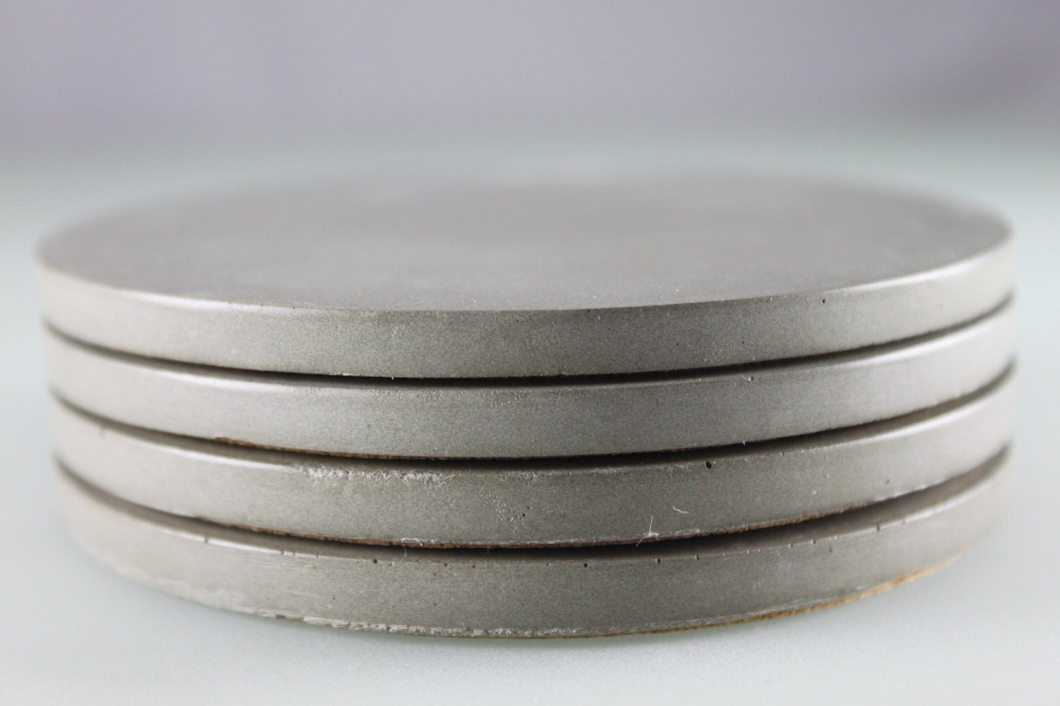 Refined. Natural. Gray. Concrete. Coaster.