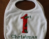 First Christmas Bib