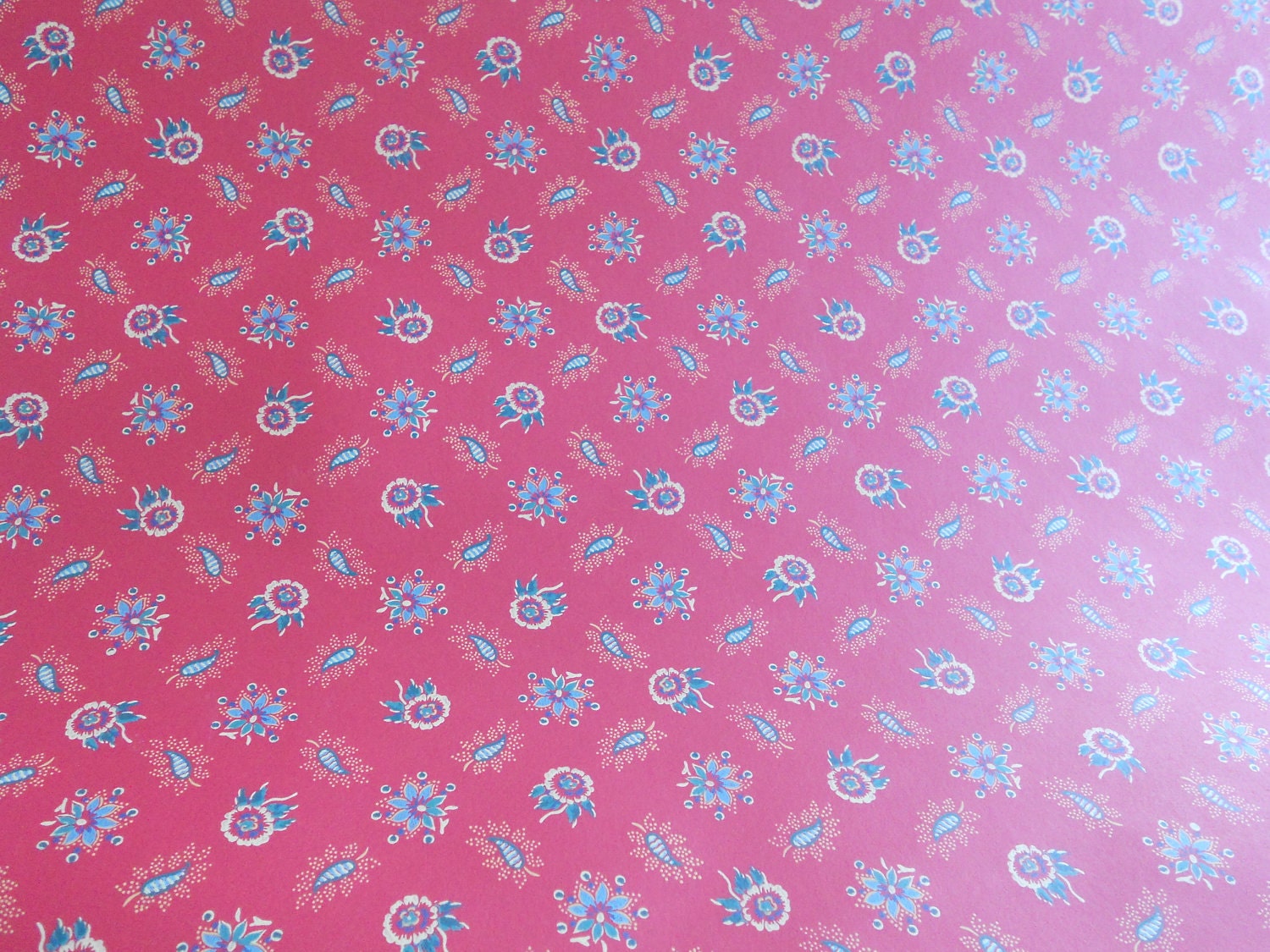 Red Provance Mini Print Schumacher Wallpaper Rolls
