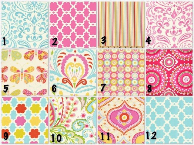 Custom Crib Bedding - 2 piece Set Kumari Garden
