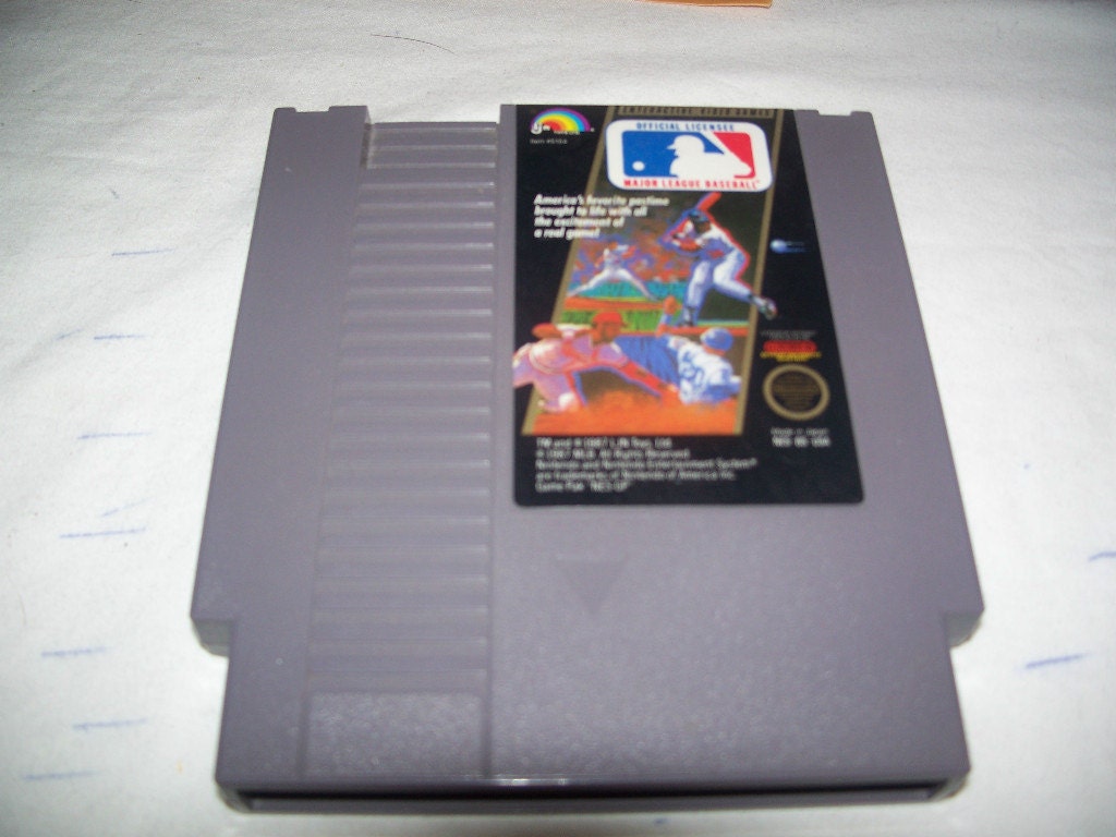 Vintage 1987 Major League Baseball NES Nintendo Game - From Movie Princess Bride