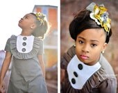 Flower Fascinator...Feather Fascinator...Mustard Yellow Hair Clip....Flower Hair Clip....Flower Clip...mustard yellow...yellow..gray...CADY