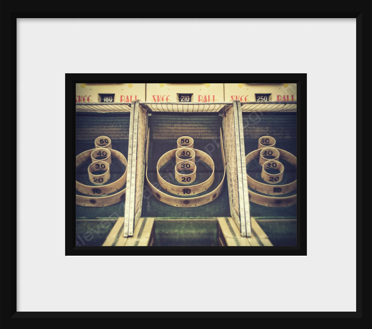 Fine Art-"Vintage Skee Ball" 8x10 Metallic Photographic Print