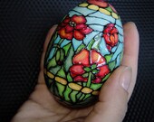Poppies on motives of Tiffani 2. Goose egg.