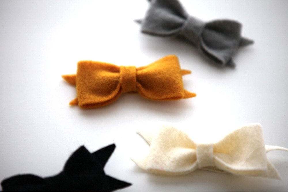 Urban Fall Felt Bow Set