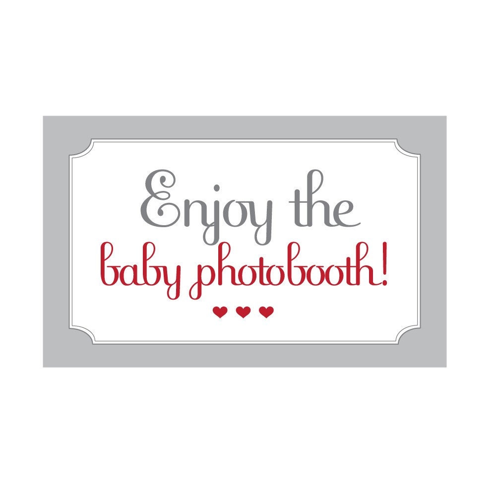 DIY PRINTABLE Baby Shower Photo Booth Props