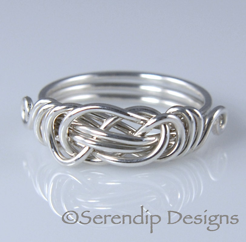 Sterling Silver Knot Ring in Your Size