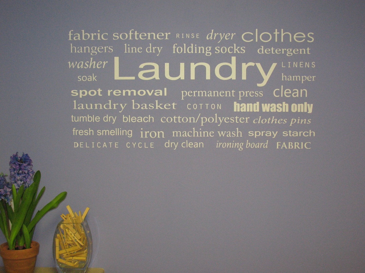 Laundry Room Subway Art Wall Decor