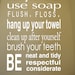 Bathroom Rules Subway Art Vinyl Wall Decal