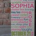 Subway Art Children's Personalized Wooden Sign Multicolored
