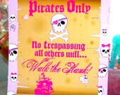 Pretty Pirate - PRINTABLE WELCOME SIGN - Cutie Putti Paperie Il_170x135