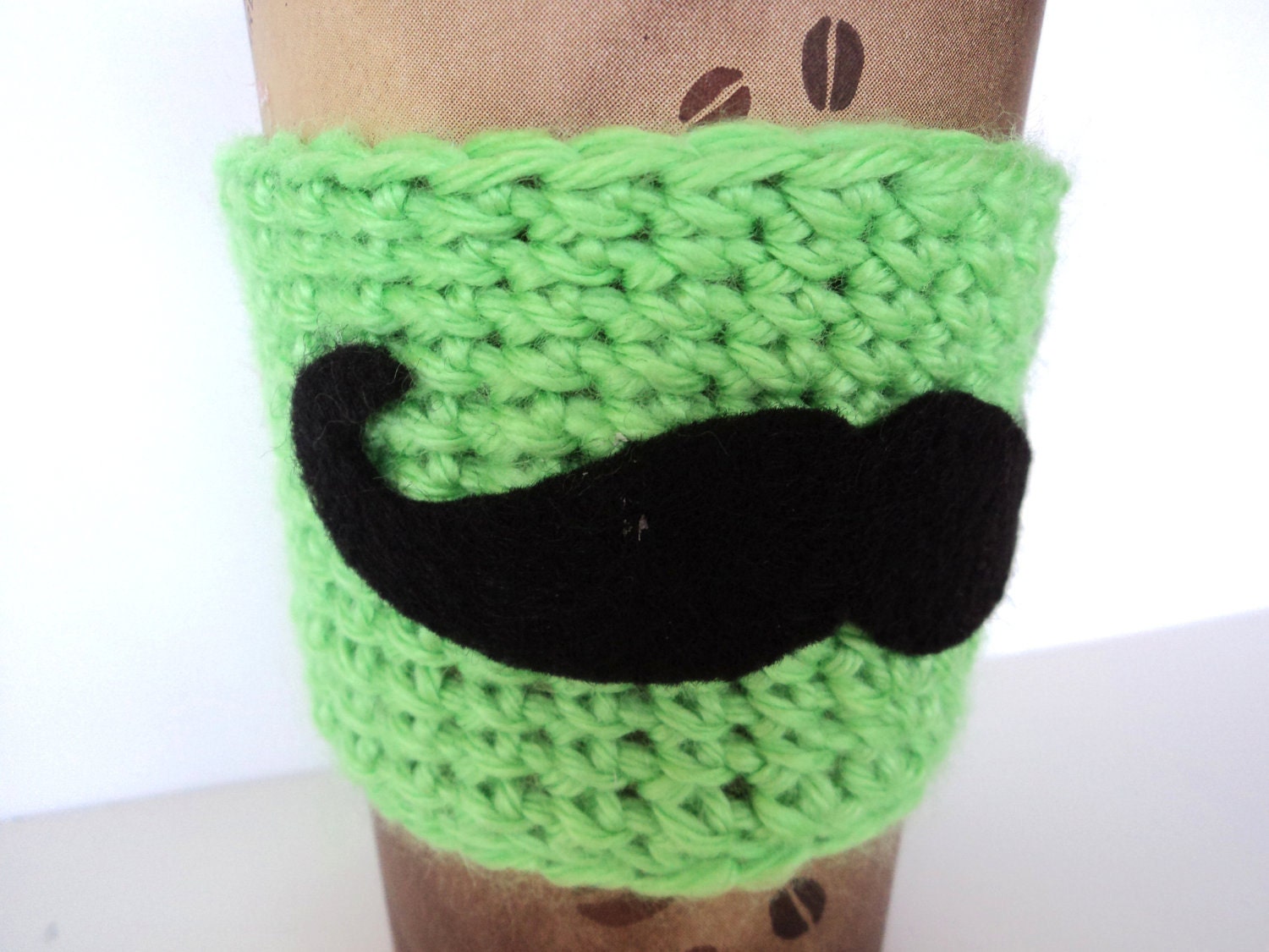 Mustache Coffee Cozy