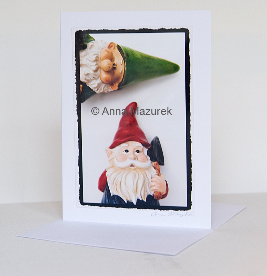 BGF (Best Gnomies Forever) - Happy Birthday Card - Best Friend Gift - blank photo cards (Set of 2)