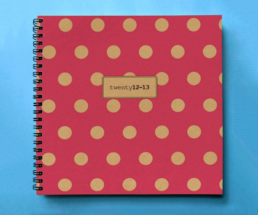 20% OFF 2013 Weekly Planner/Diary - LARGE 20cm/7.9in Square - Choose Your Cover