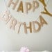 Custom Glitter Happy Birthday Letter Garland