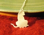 Sterling Kitty Necklace