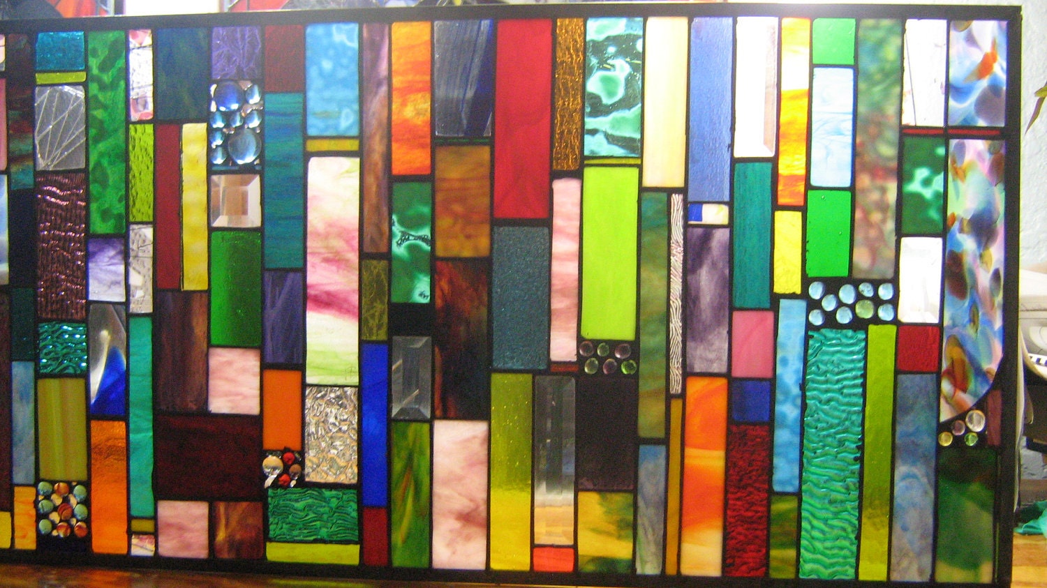 5 FEET LONG    Ocean Sea Breeze Colorful Strips transom panel