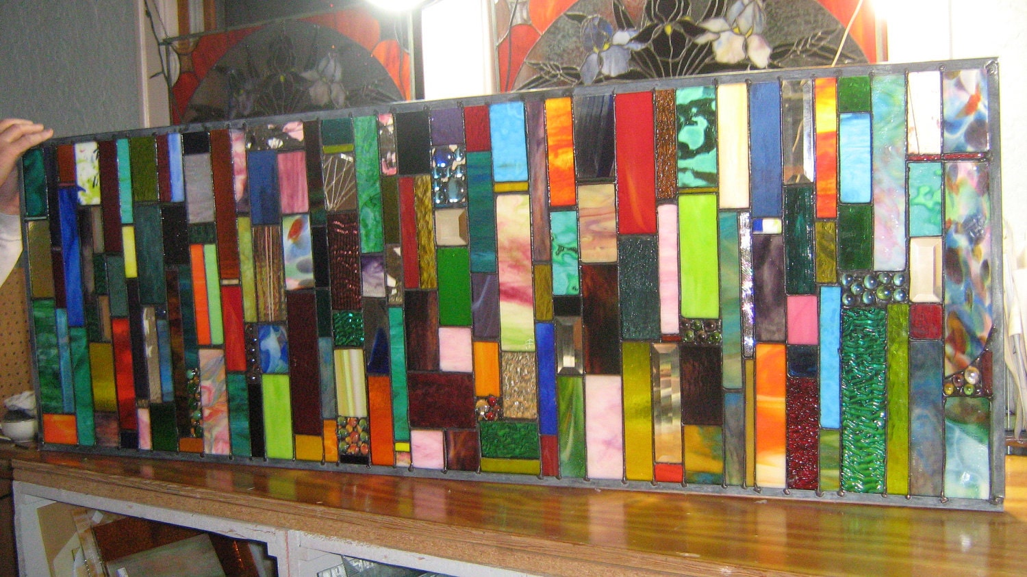 5 FEET LONG Ocean Sea Breeze Colorful Strips transom panel