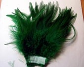 Green  Feathers Premium Strung Saddle green  PSD-15  6 inches