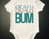 Beach Bum - One Piece Baby Bodysuit - Funny Baby - Children's Clothing - Baby and Toddler and Kid's Clothing